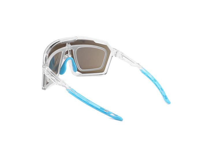 Sportflex Eyewear With Glazable Insert VELOMAX C4 TRANSPARENT/BLUE