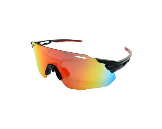 Sportflex Eyewear With Glazable Insert GEARSHIFT C2 BLACK/RED MERCURY
